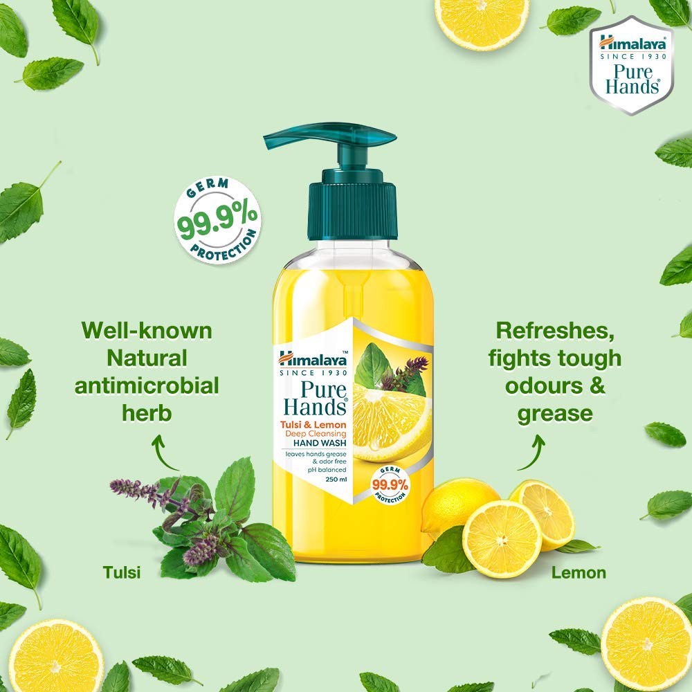 Himalaya Pure Hands Deep Cleansing Tulsi and Lemon Pump 250 ml – view 4