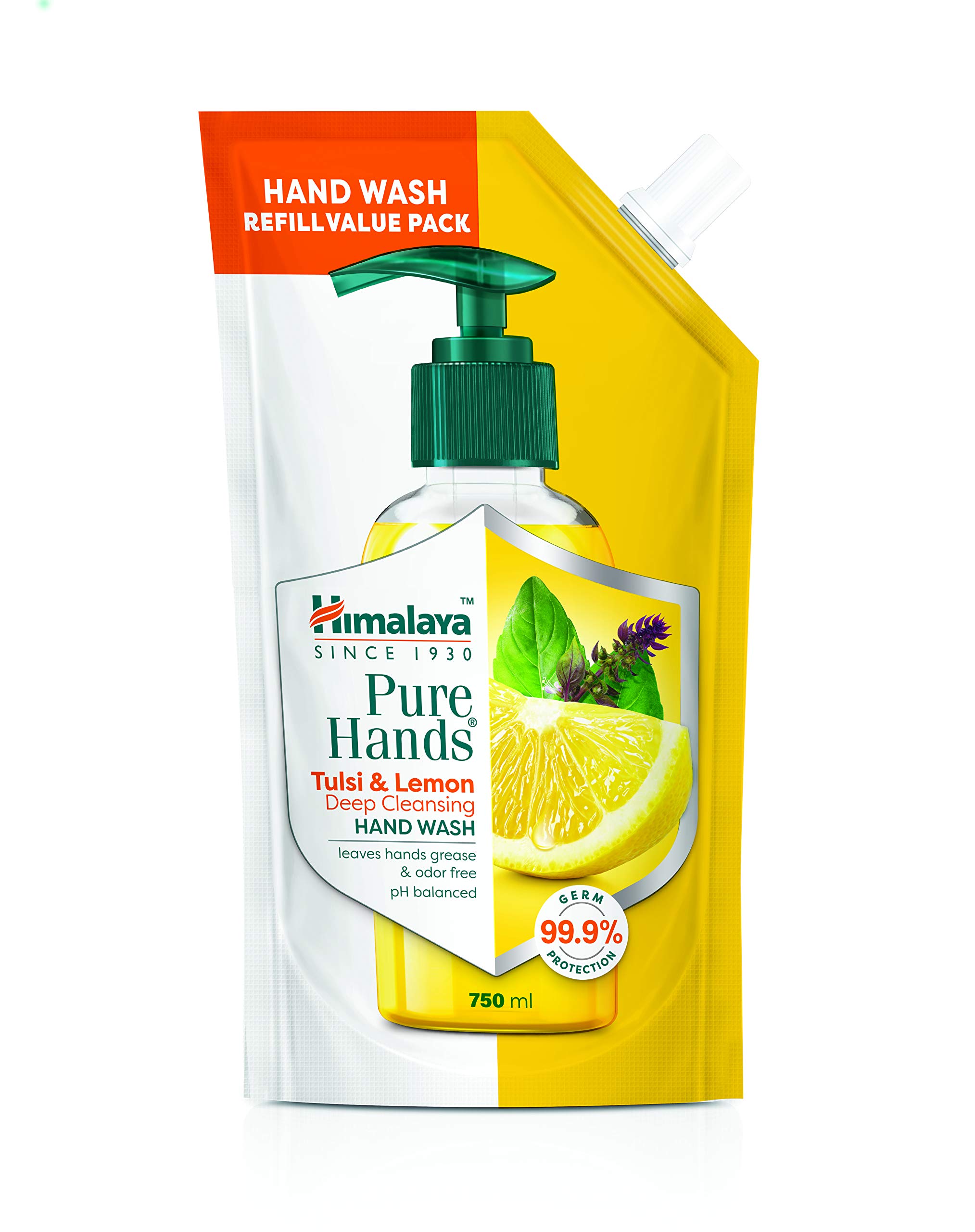 Himalaya Pure Hands 750 ml tulsi lemon hand wash refill pack