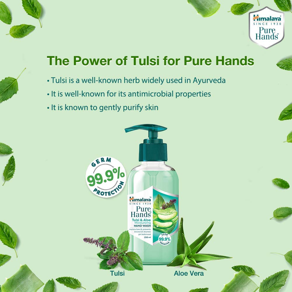 Himalaya Pure Hands Moisturizing Tulsi and Aloe Pump 250 ml – view 2