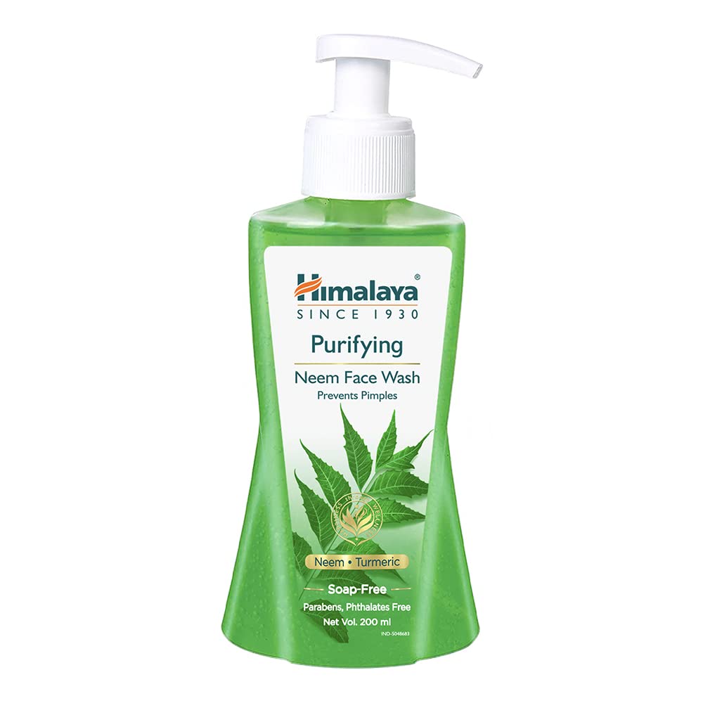 Himalaya Purifying Neem Face Wash|Clinically proven to fight against acne and pimples|Gently cleanses|100% naturally derived Neem|Works from 1st wash|For both men and women|200 ml