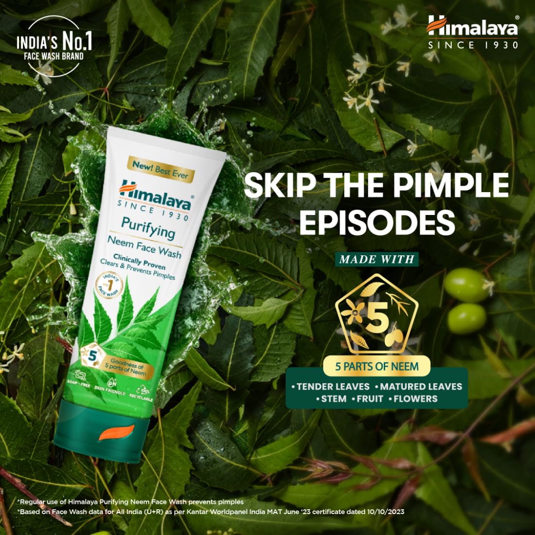 Himalaya Purifying Neem Face Wash, 300 ml – view 3