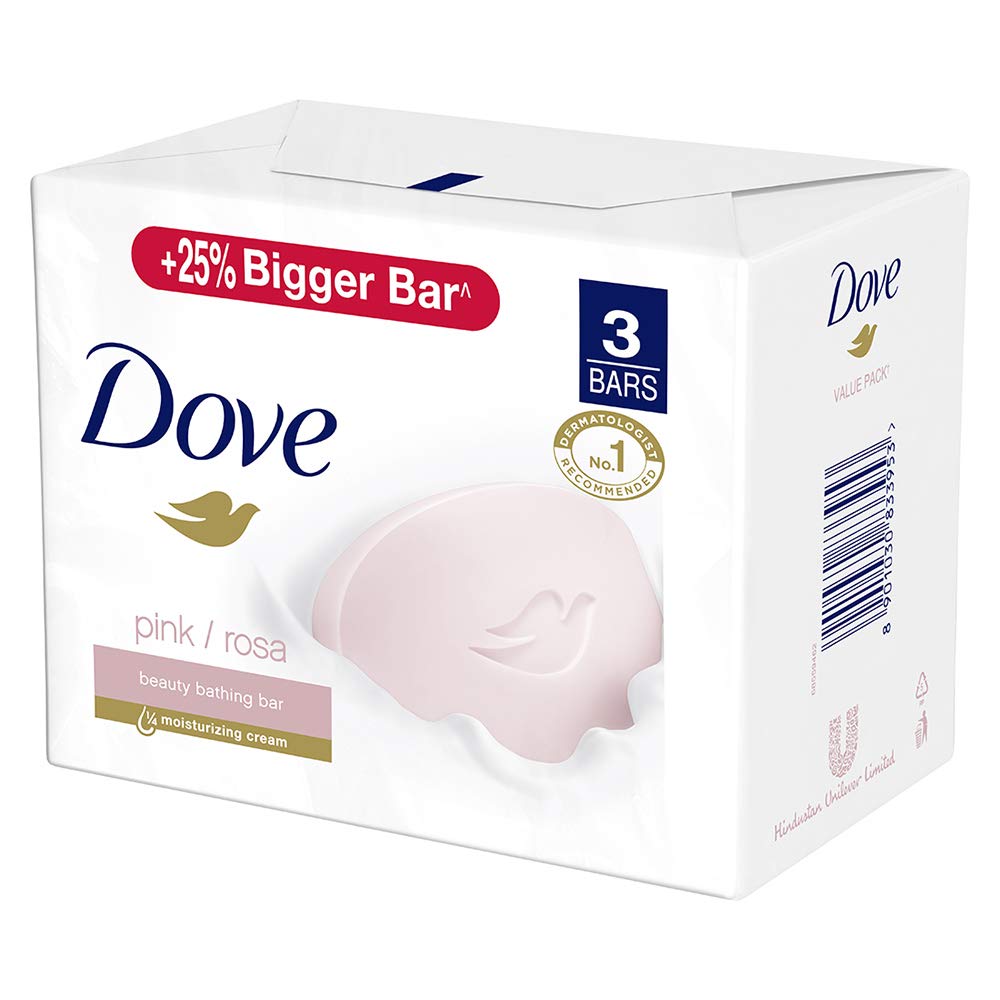 Dove Pink Rosa Bathing Soap Bar 125 g (Pack of 3) – view 7