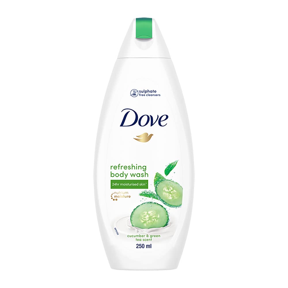 Dove body wash bottle with Triple Hydration Serum packaging