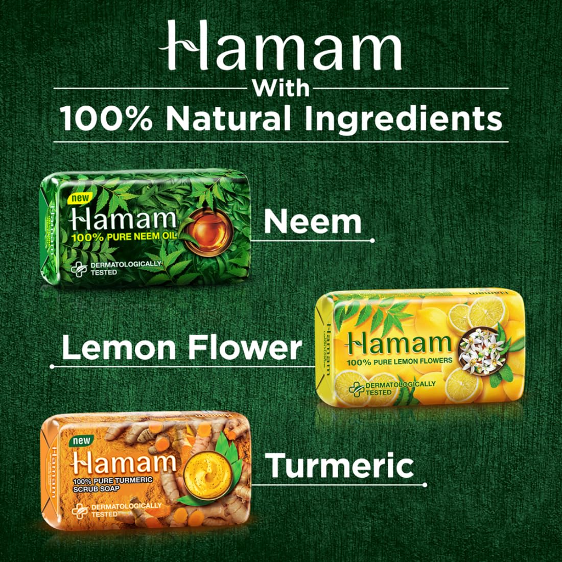 Hamam Neem Tulsi Aloe Vera Soap Bar, 3 x 150 g – view 8