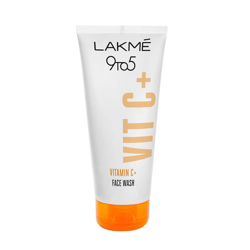 Lakme soap-free Vitamin C face wash tube for glowing skin
