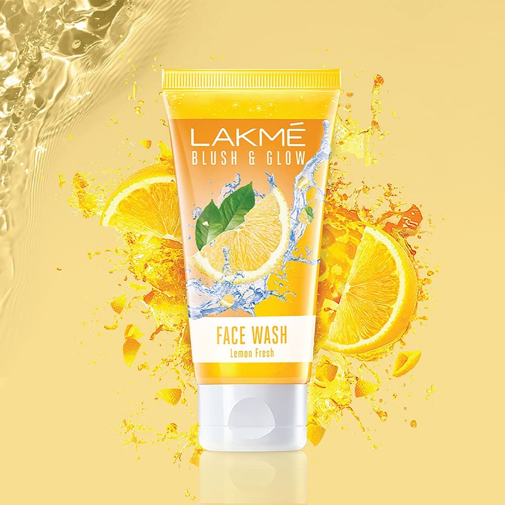 Lakme Blush & Glow Lemon Freshness Gel Face Wash with Lemon Extracts, 50 g – view 3