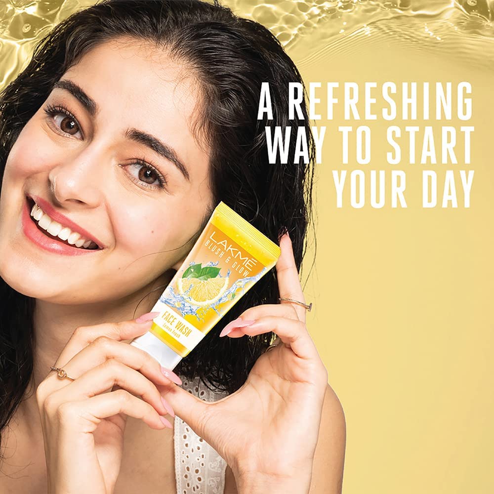 Lakme Blush & Glow Lemon Freshness Gel Face Wash with Lemon Extracts, 50 g – view 4