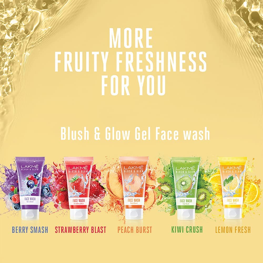Lakme Blush & Glow Lemon Freshness Gel Face Wash with Lemon Extracts, 50 g – view 8