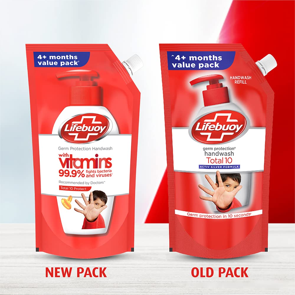 Lifebuoy Total 10 Activ Naturol Germ Protection Handwash Refill, 750 ml/725 ml – view 6