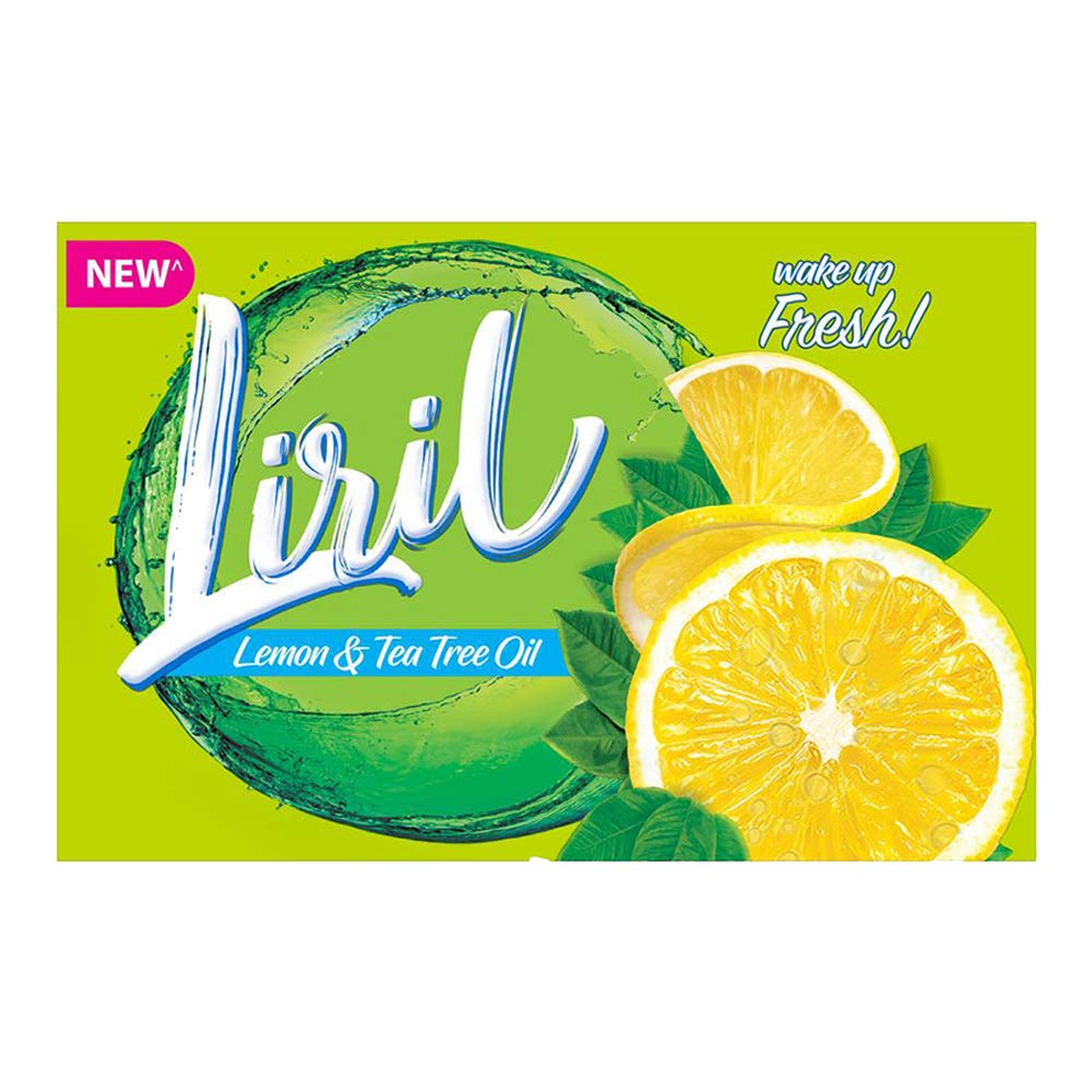 Boxed Liril Lemon and Tea Tree soap bar value pack