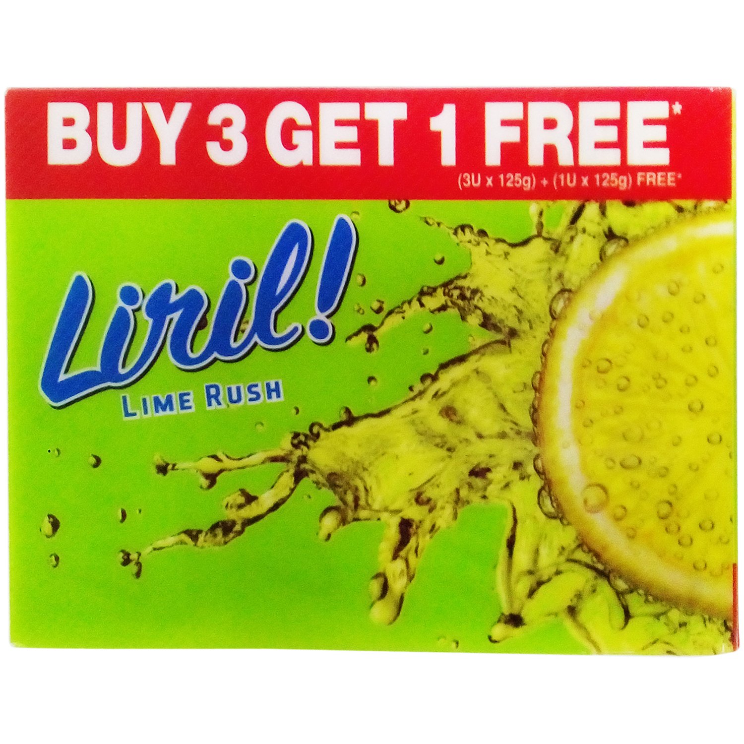 Liril Soap - Lime Rush, (3+1) x 125g Carton – view 1