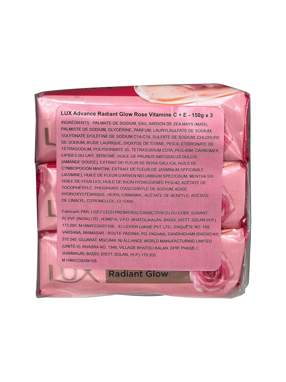 Lux Soft Glow Rose & Vitamin E Beauty Soap Mega Pack, 3 x 150 g – view 2