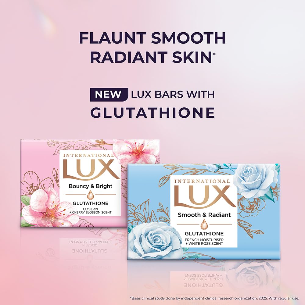 Lux International Smooth & Radiant Bathing Soap, White Rose, 4 Bars, 500 g – view 5