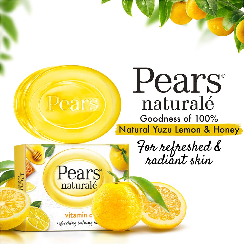 Pears Naturale Refreshing Vitamin C 4x125g Bathing Bar with Natural Vitamin C Extract – view 3