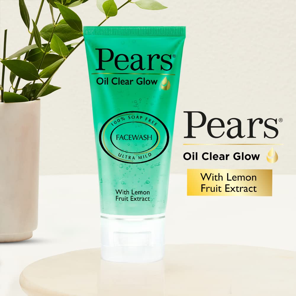 Pears Oil Clear Gentle Ultra Mild Daily Cleansing Facewash For Oil Free Matte Look, Ph Balanced, 100% Soap Free, Pure Lemon Flower Extract, 60g – view 4