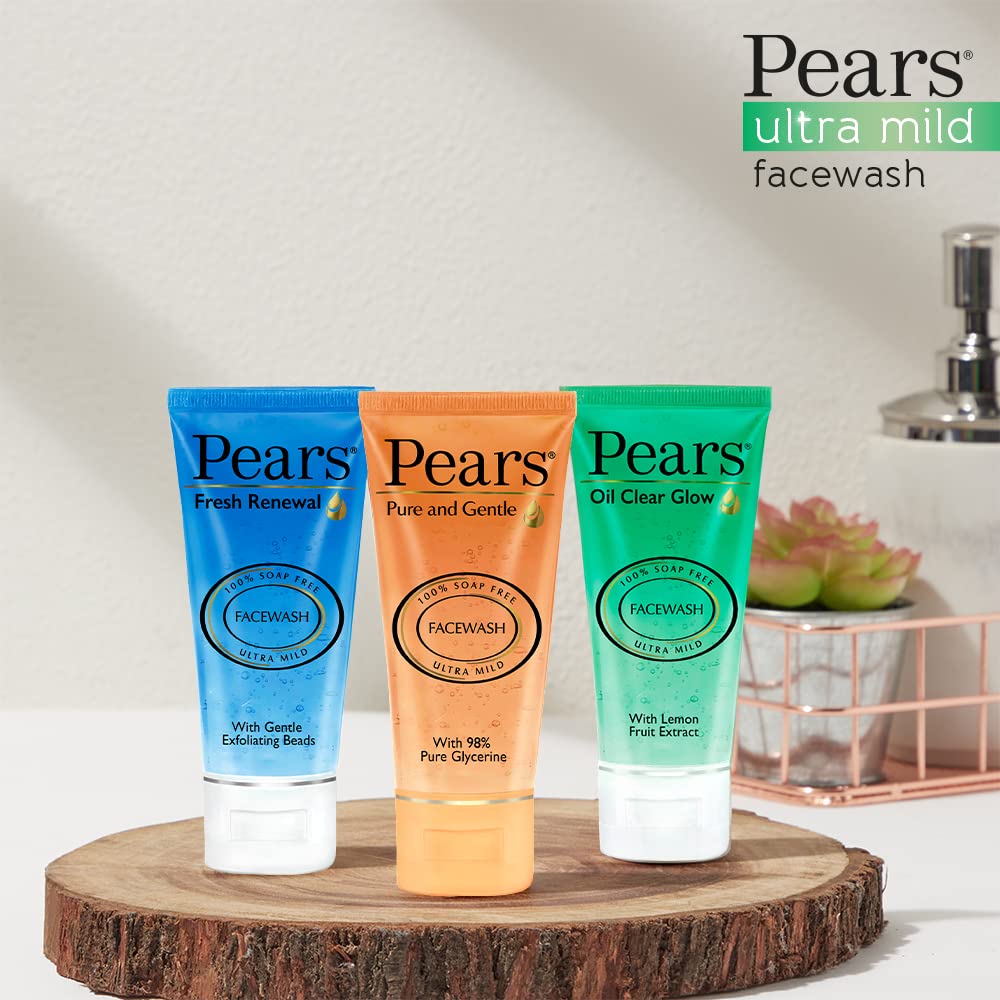 Pears Oil Clear Gentle Ultra Mild Daily Cleansing Facewash For Oil Free Matte Look, Ph Balanced, 100% Soap Free, Pure Lemon Flower Extract, 60g – view 6