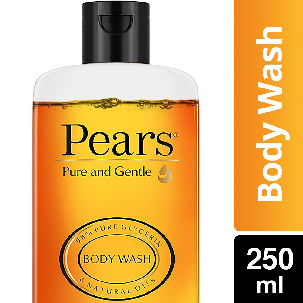 Pears Pure and Gentle Body Wash 250 ml, 98% Pure Glycerin, Liquid Shower Gel crafted with Natural Oils for Glowing Skin, Paraben Free & 100% Soap Free – view 2