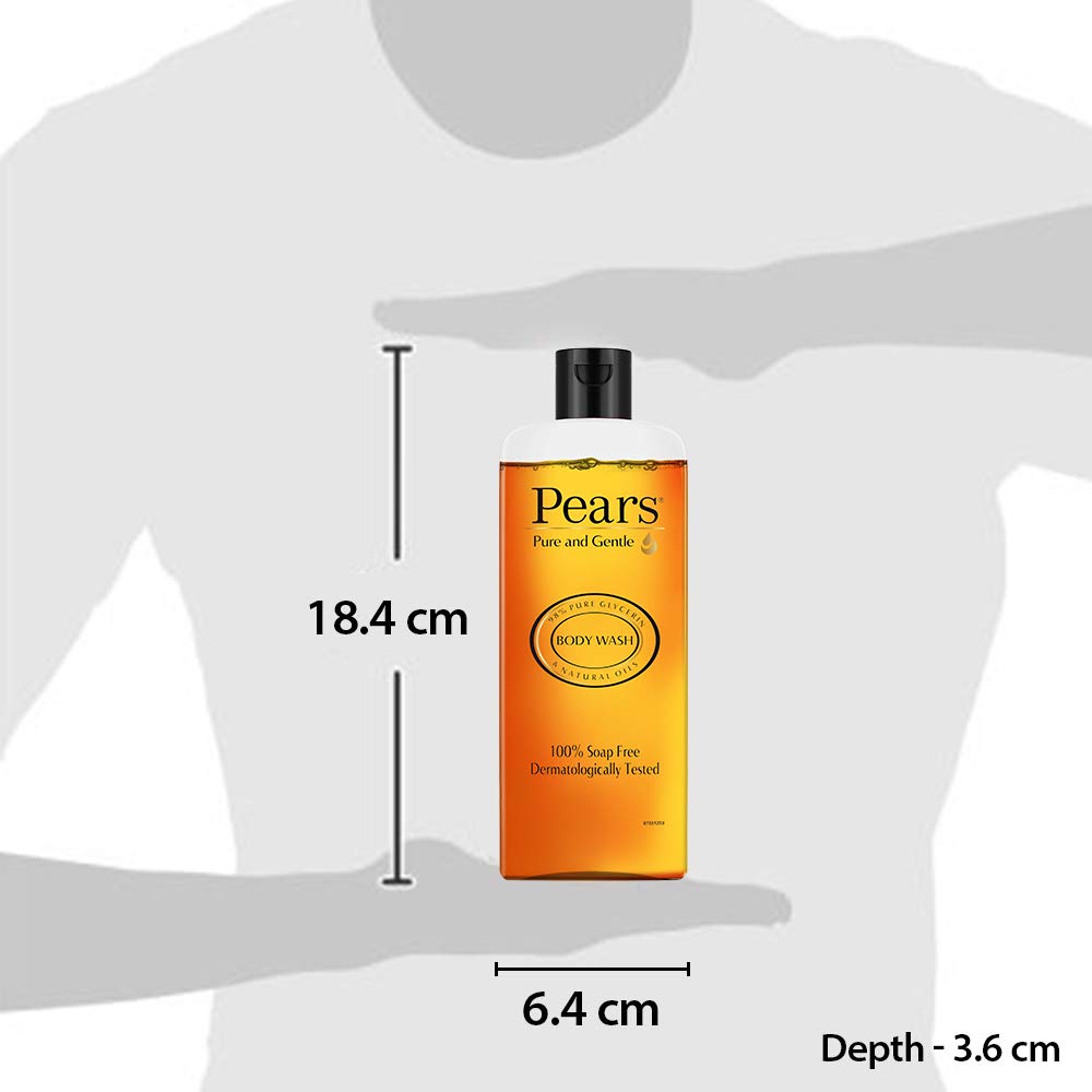 Pears Pure and Gentle Body Wash 250 ml, 98% Pure Glycerin, Liquid Shower Gel crafted with Natural Oils for Glowing Skin, Paraben Free & 100% Soap Free – view 7