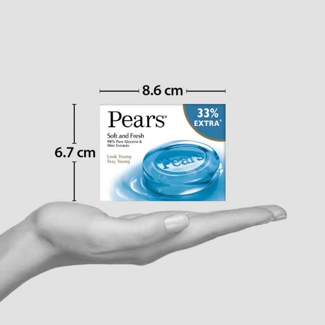 Pears Soft And Fresh Soap Bar, 100g – view 3