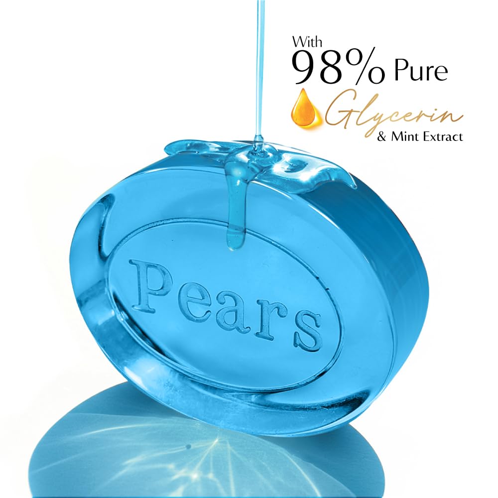 Pears Original Glycerin Soap Bar Soft & Fresh Glow, Mint, 125 g x 4 – view 3