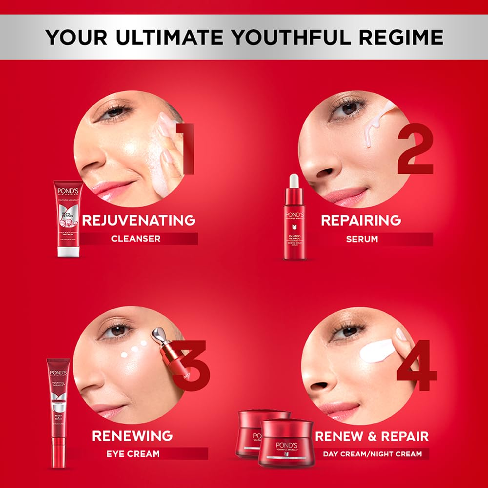 POND'S Youthful Miracle Hexyl Retinol Complex, Renew & Repair Day Cream 50g SPF 15 PA++ – view 8