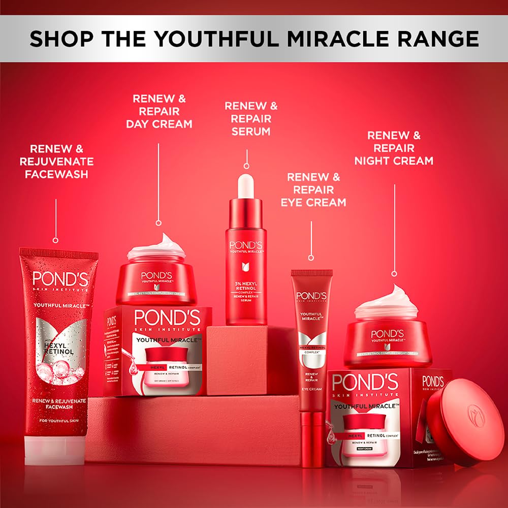 POND'S Youthful Miracle Hexyl Retinol Complex, Renew & Repair Day Cream 50g SPF 15 PA++ – view 9