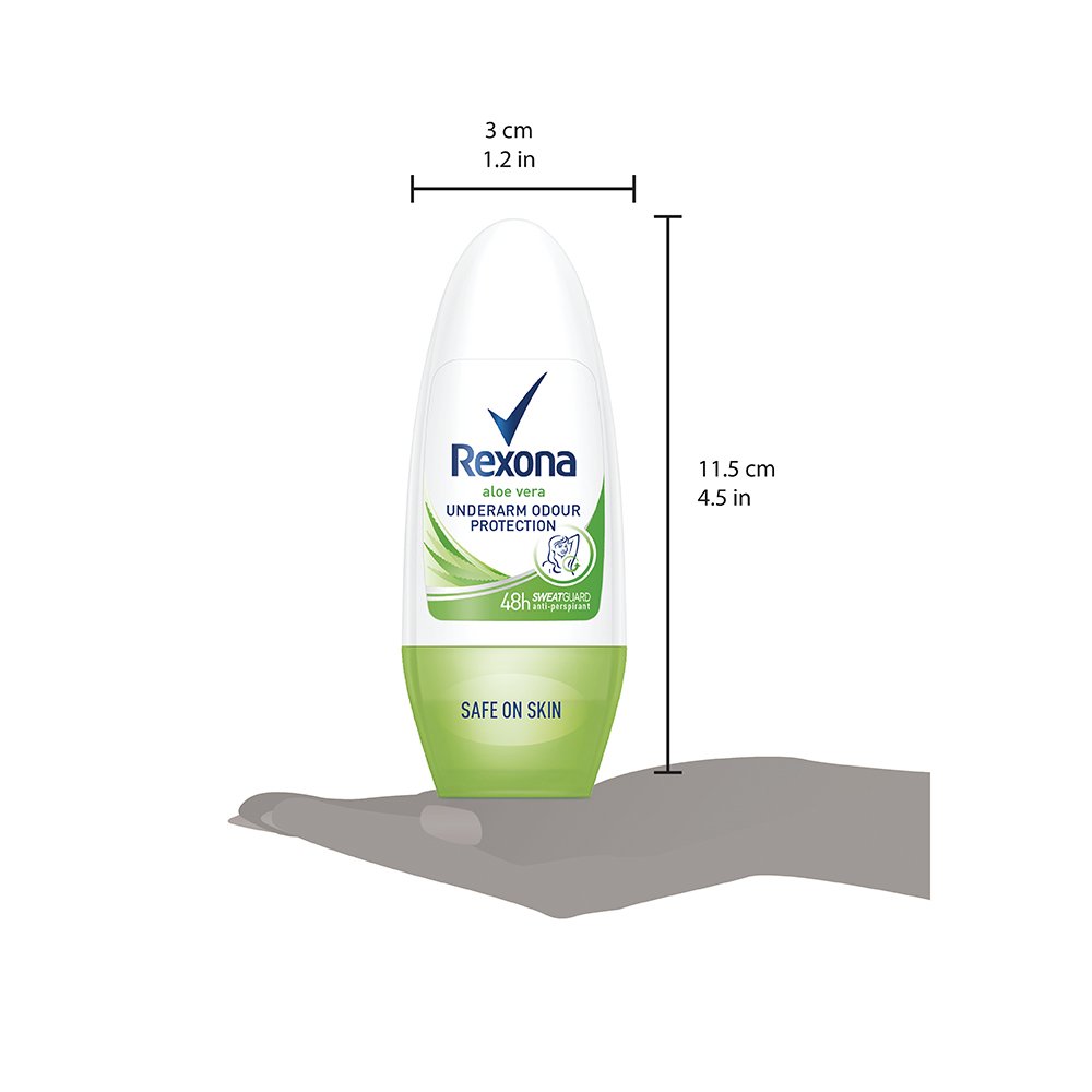 Rexona Aloe Vera Underarm Odour Protection Roll On, 50 ml (Pack of 2) – view 3