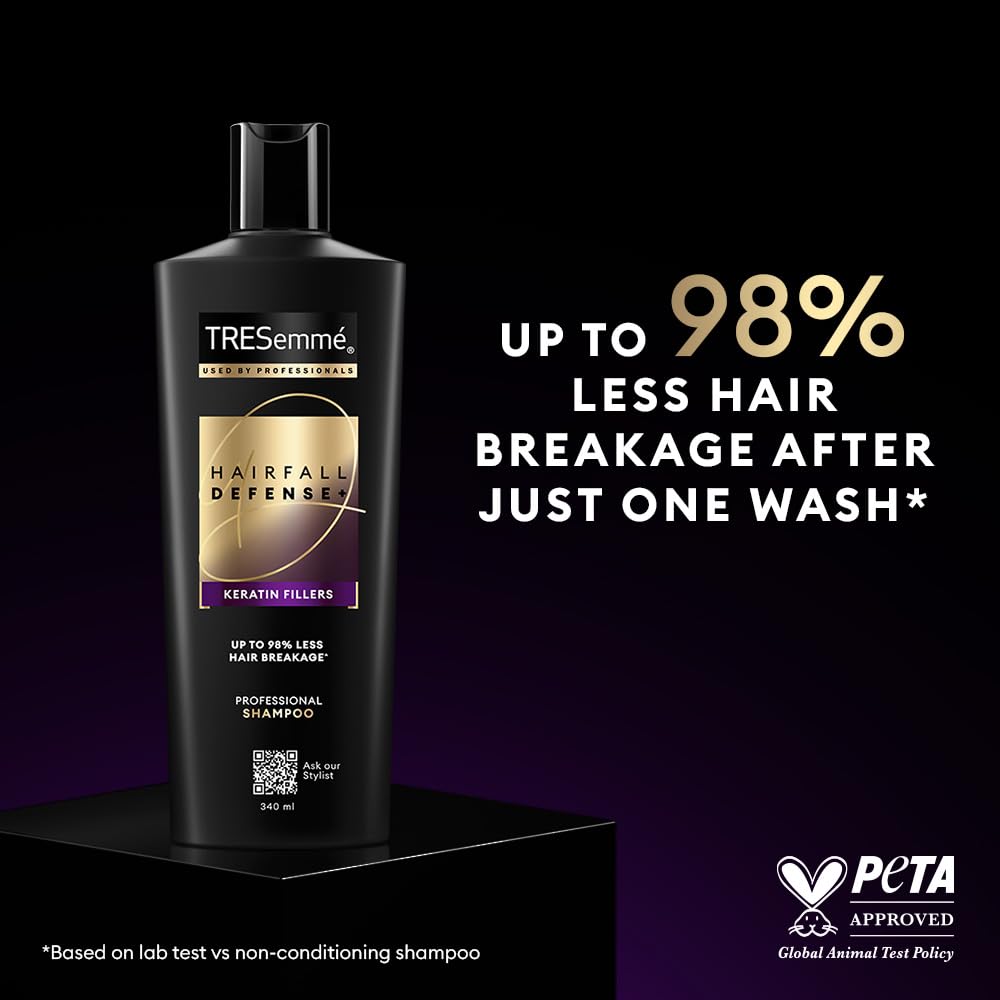 TRESemmé Hairfall Defense+ Shampoo 1000ml with Keratin Fillers, Paraben-Free – view 5