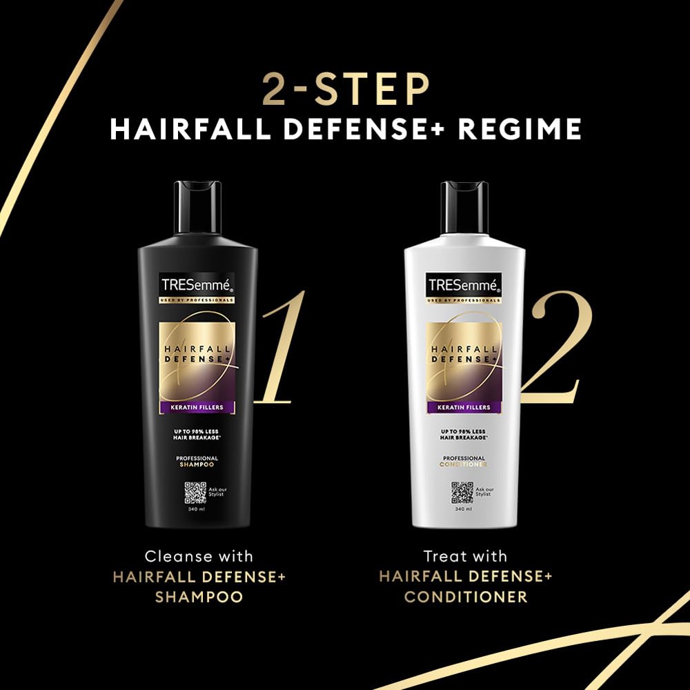 TRESemmé Hairfall Defense+ Shampoo 1000ml with Keratin Fillers, Paraben-Free – view 8