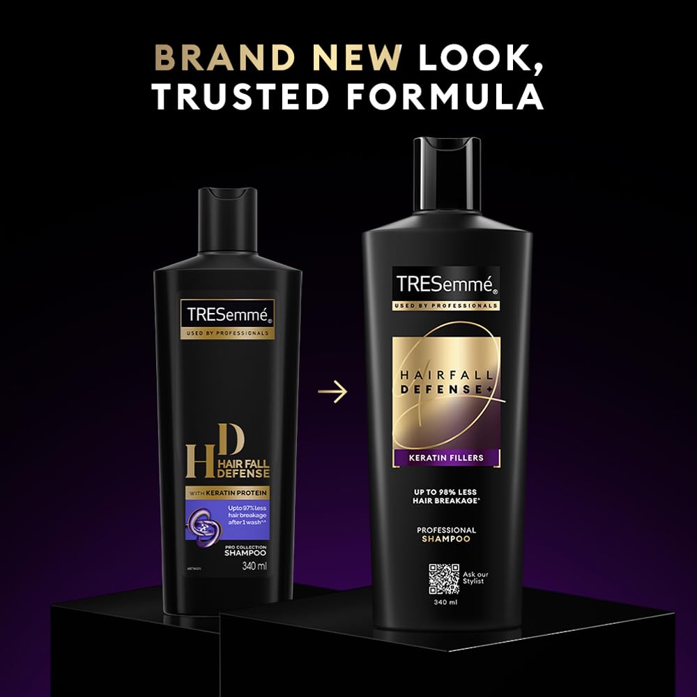 TRESemmé Hairfall Defense+ Shampoo 1000ml with Keratin Fillers, Paraben-Free – view 3