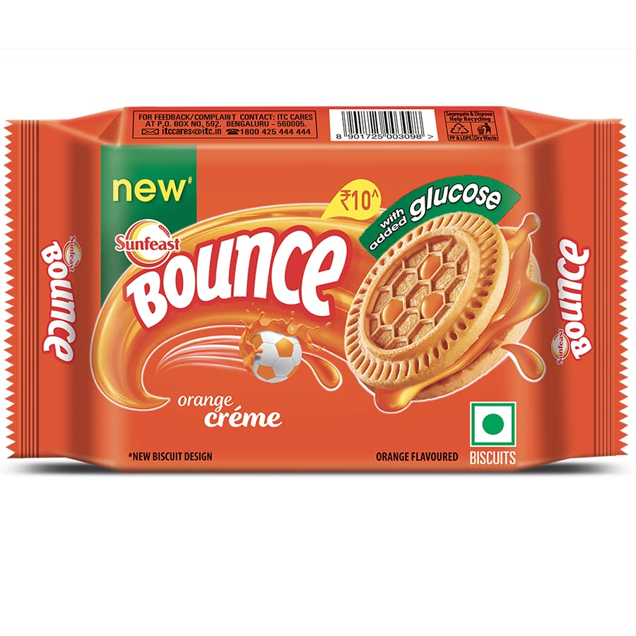 Sunfeast Bounce Tangy Orange Cream Biscuits – view 2