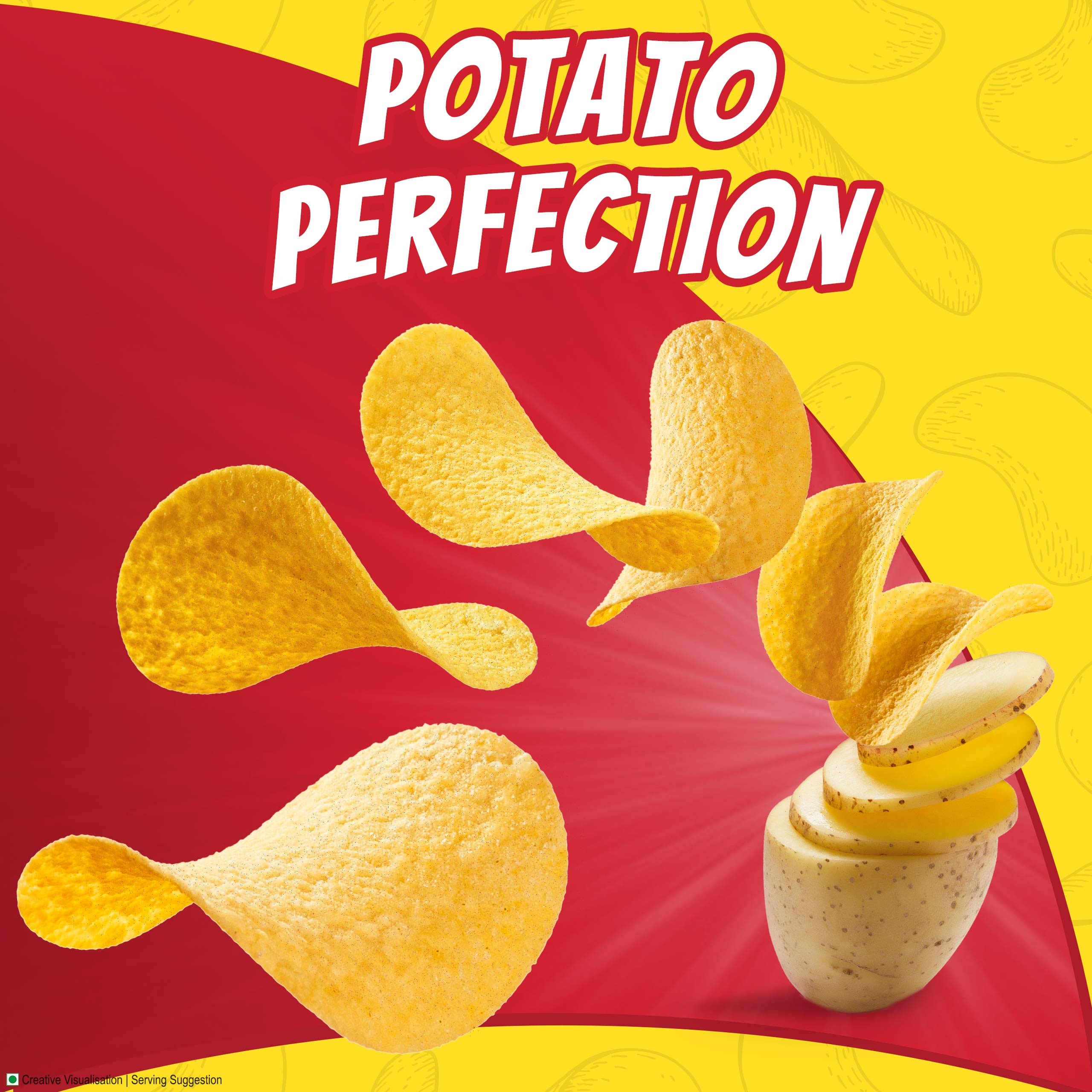 Bingo! Original Style Chilli Sprinkled - Flat Cut Spicy Potato Chips Pack for Snacks – 45g – view 5