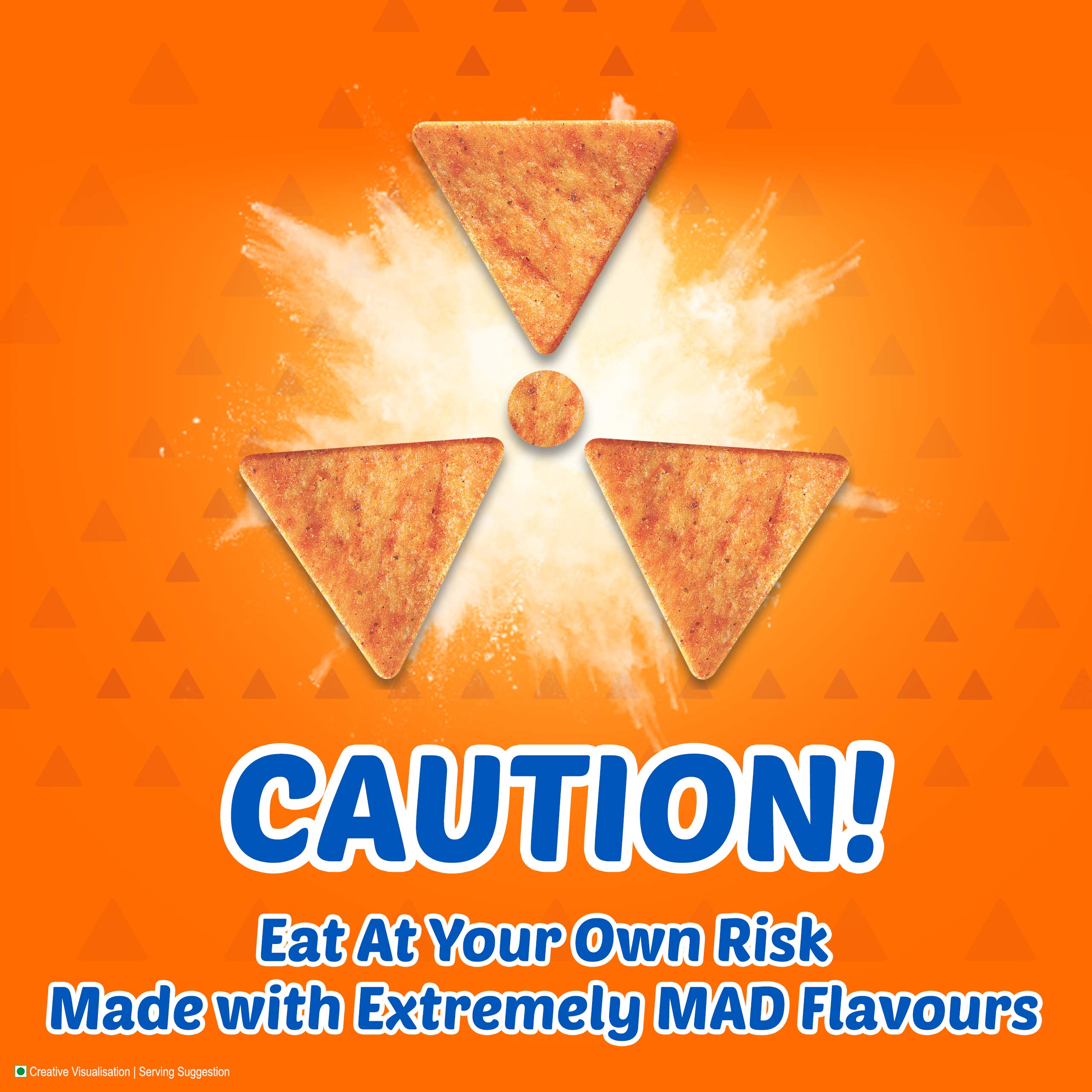 Bingo! Mad Angles Very Peri Peri - Spicy & Crunchy Corn-Based Triangle Chips Pack for Snacks – 117g/130g – view 5