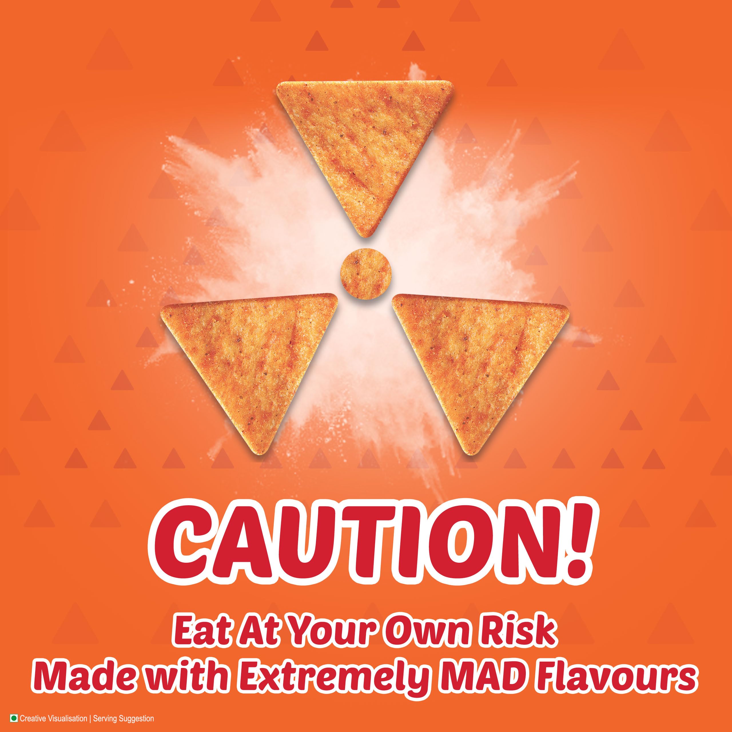 Bingo! Mad Angles Mmmmm Masala – Masala Flavoured Corn-Based Triangle Chips Pack for Snacks - 66g – view 4