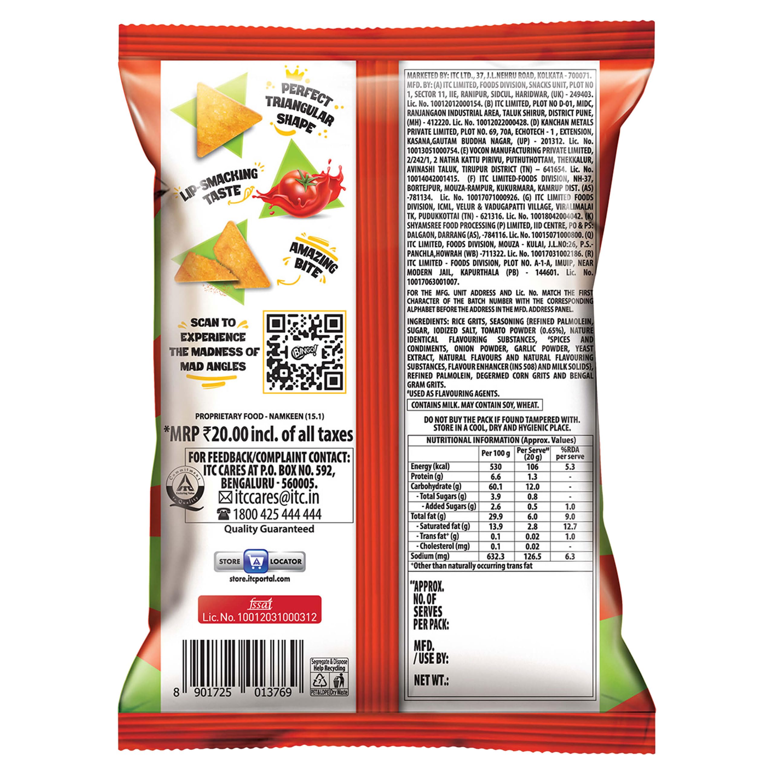 UNIQUE Bingo Mad Angles Tomato Madness, 66/72.5gm (Weight may vary) – view 2