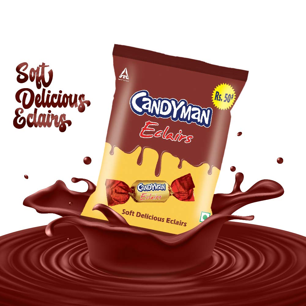 Candyman Eclairs, 240 /260/280 Grams (Weight May Vary), Caramel – view 5