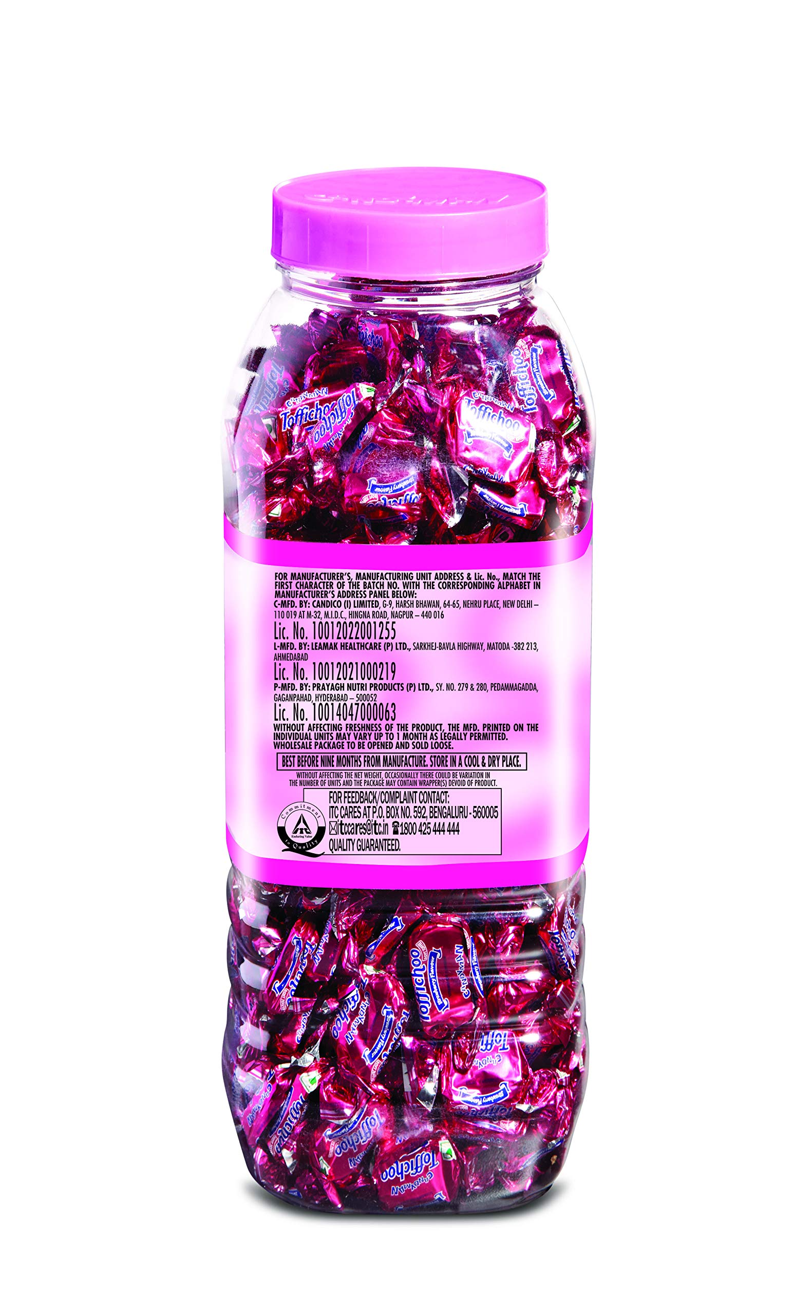 Candyman Toffichoo, Strawberry -( 320units *2.4g) Soft Toffees for In-home Serves, 768g – view 5