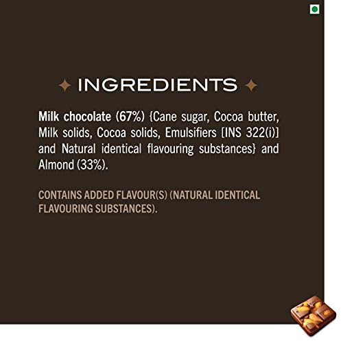 Fabelle Loaded Secret, 33% Whole Visible Almonds in Luxury Milk Chocolate Bar 114g – view 5
