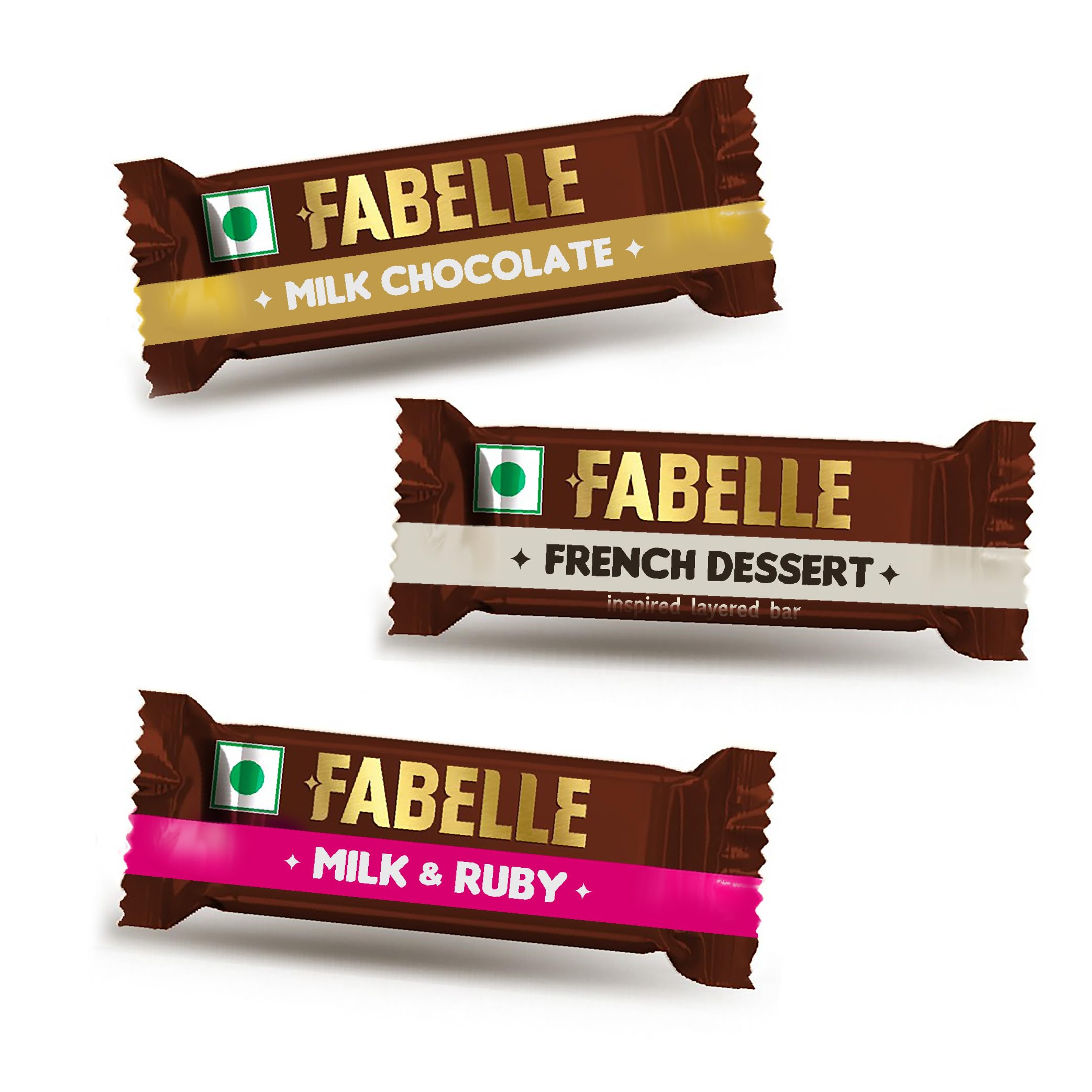 Fabelle The Bars Treasury, Chocolate Gift Pack, 24 Assorted Layered Chocolate Bars, Premium Packaged, Best Christmas Gift for Family, 168g – view 4