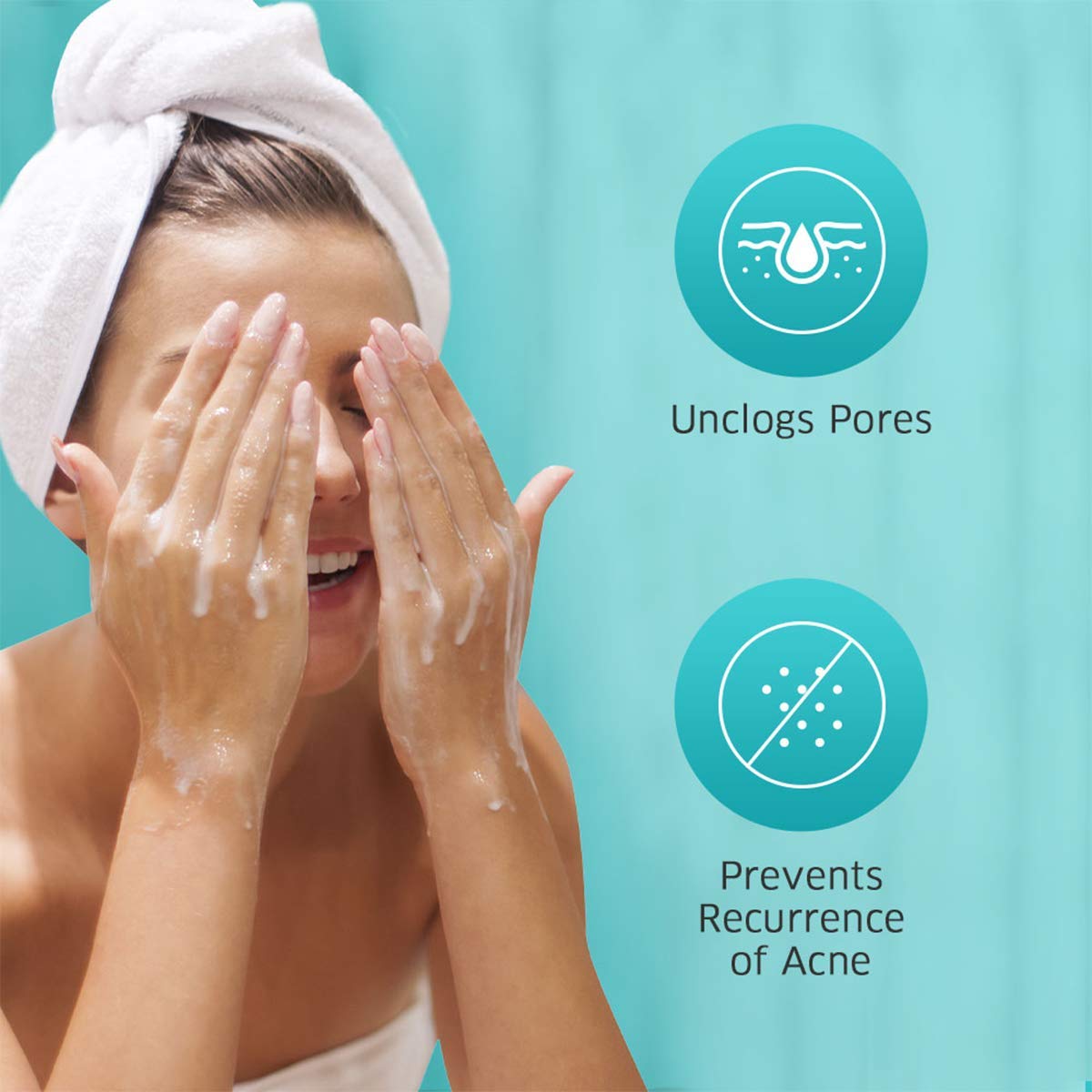 Dermafique Acne Avert Cleansing Mousse Foaming Face Wash, 150 ml for Acne Prone Skin, Suits Oily Dry Skin with Salicylic acid - Paraben-Free, SLES-free - Cleanses Pores, Clears Out Excess Sebum – view 4