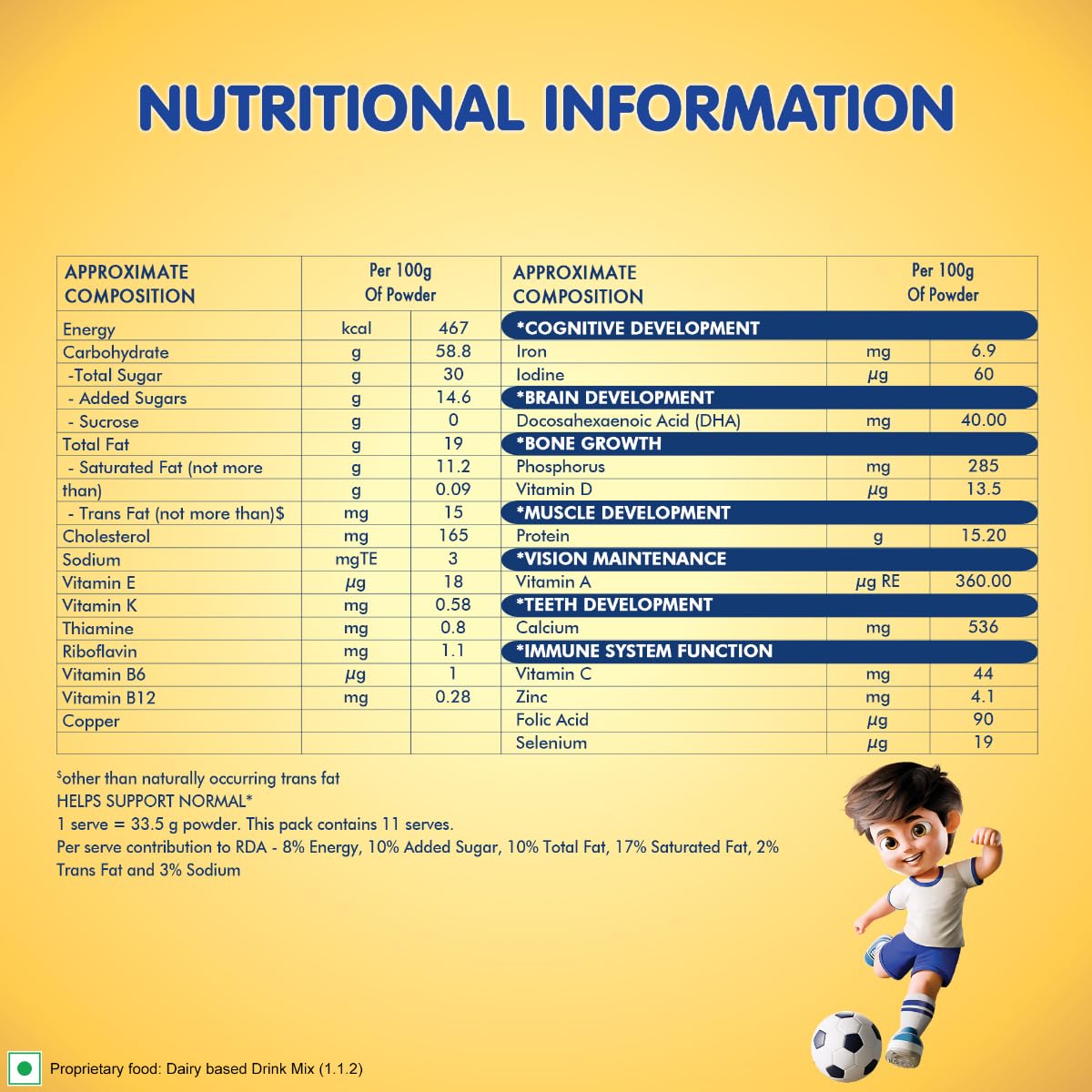 Nangrow Nutritious Milk Drink Powder for Children 2-6 Years, Creamy Vanilla, 400 g – view 4