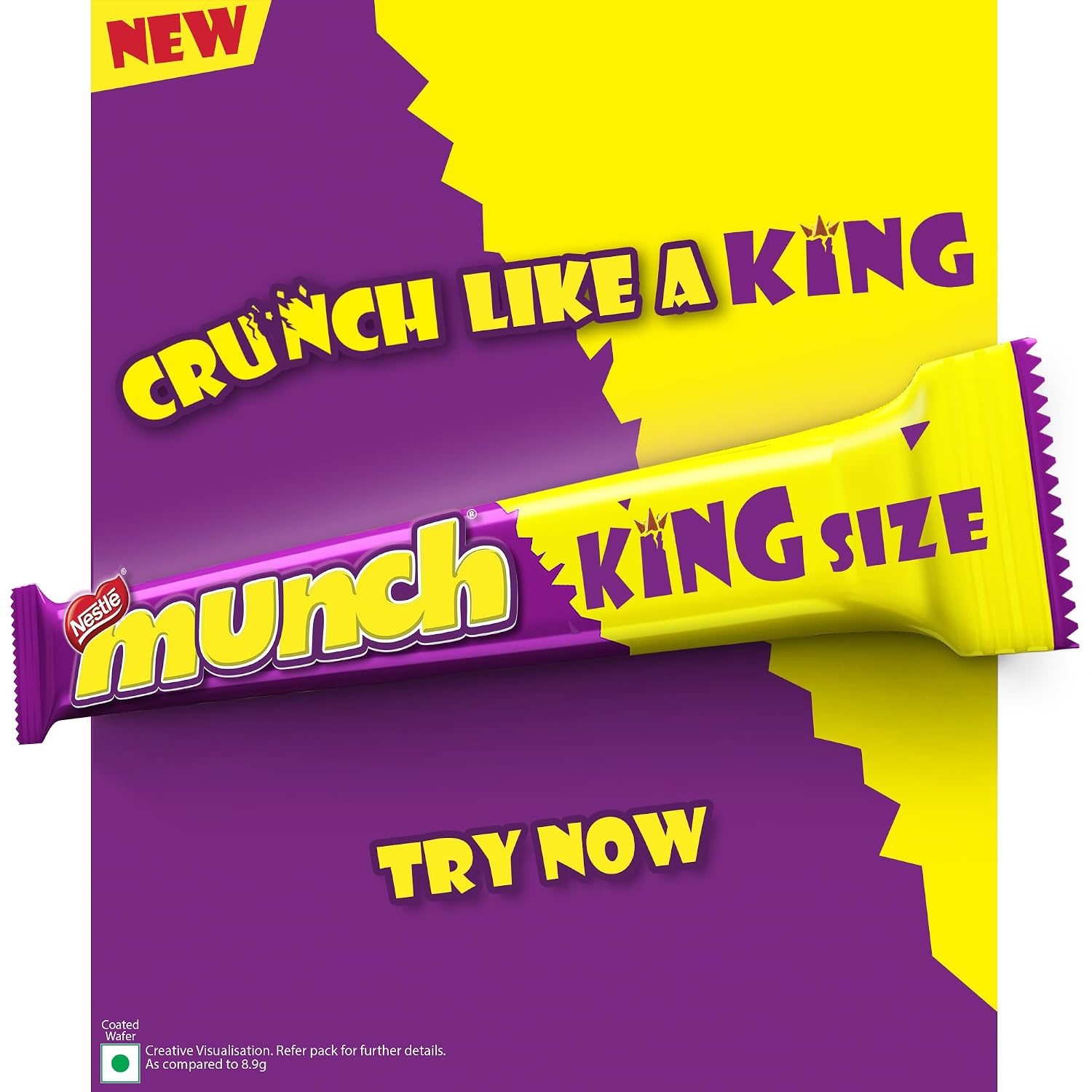 Nestlé MUNCH King Size Chocolate Coated Crunchy Wafer Bar, 42 x 17.4 g (Pack of 2) – view 5