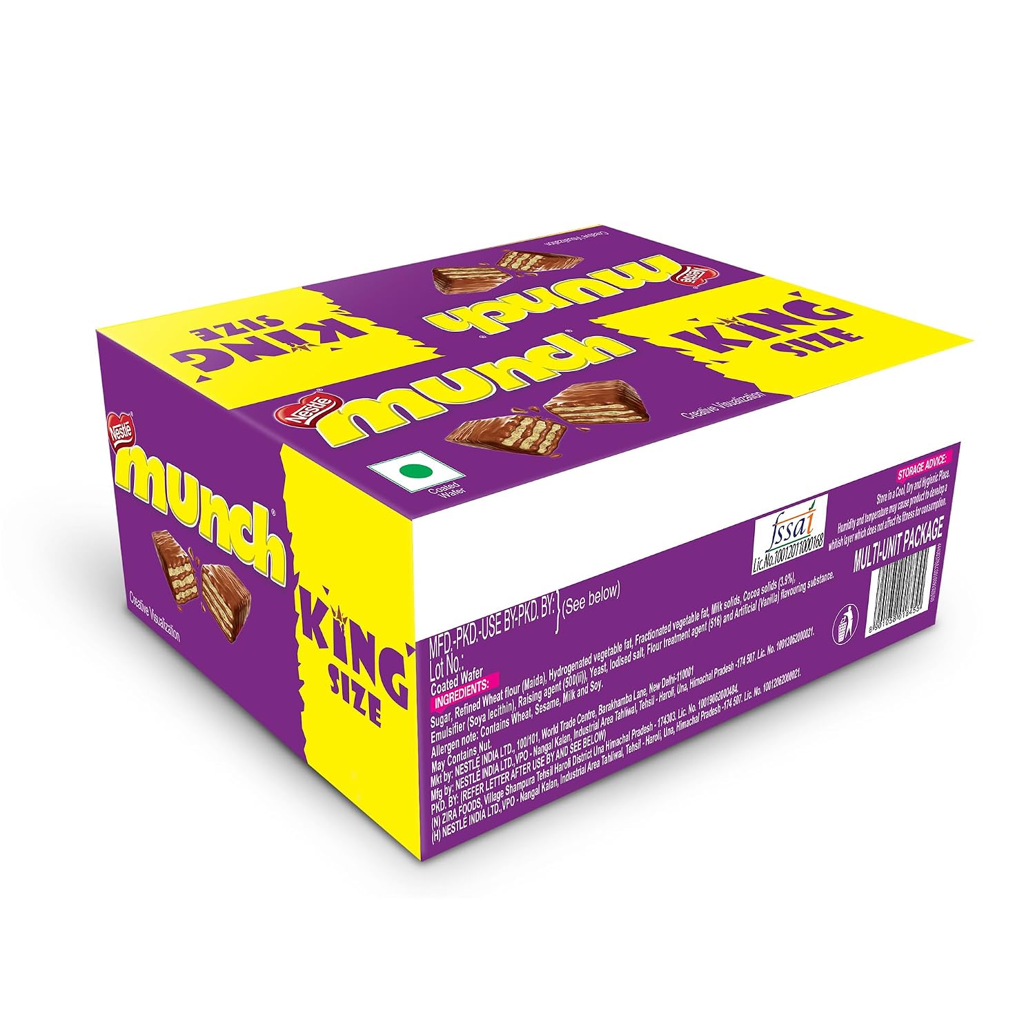 Nestlé MUNCH King Size Chocolate Coated Crunchy Wafer Bar, 42 x 17.4 g (Pack of 2) – view 6