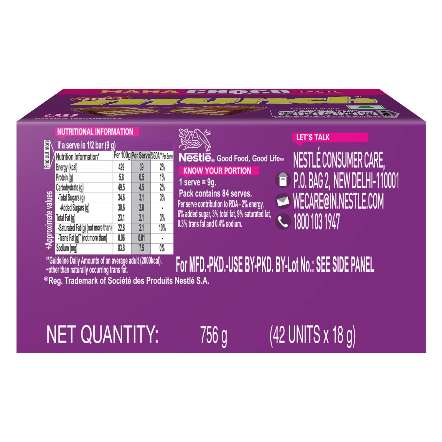 Nestle Munch Maha Choco Taste,(42 units,18g) x 2 – view 3