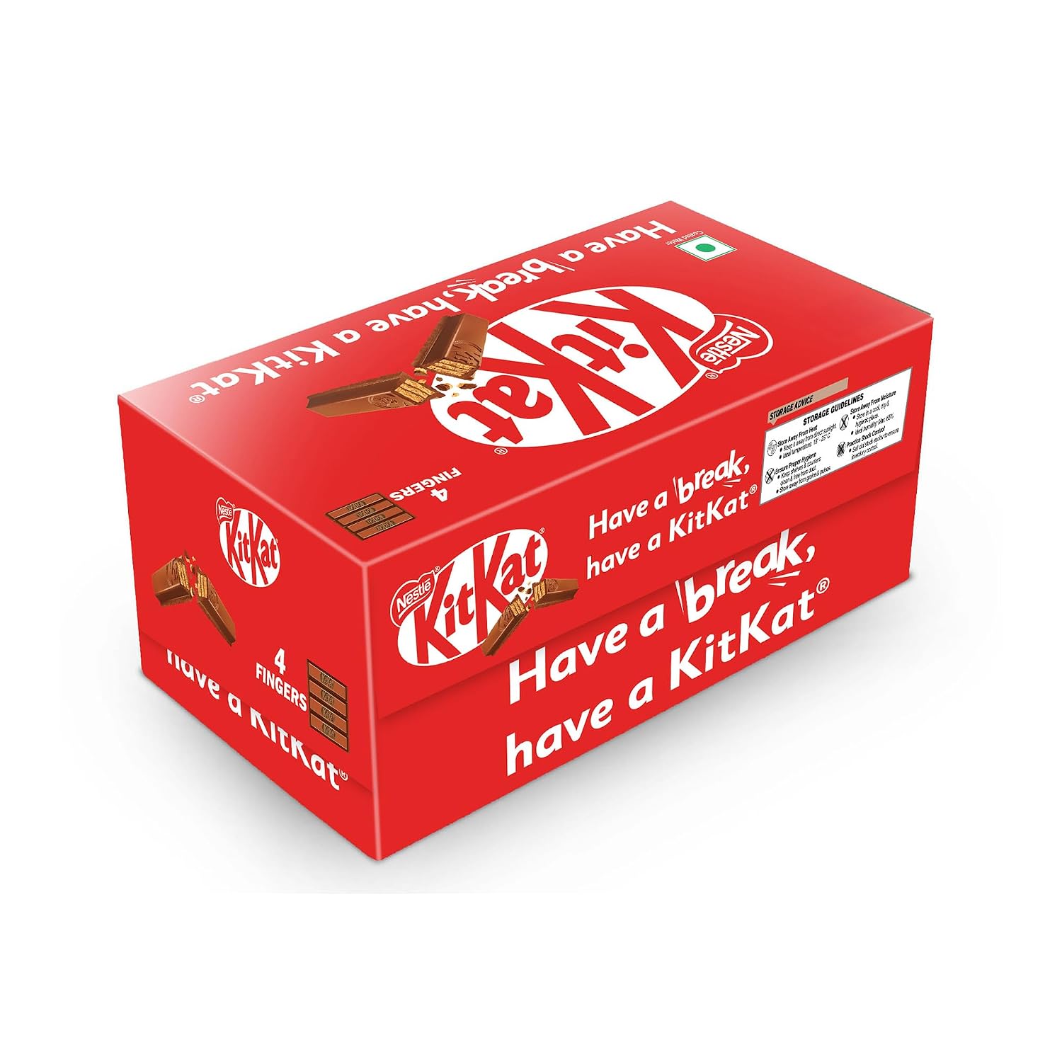 Kit Kat 4 Finger Choco Coated Wafer Bar, 38.5 g x 21 – view 2