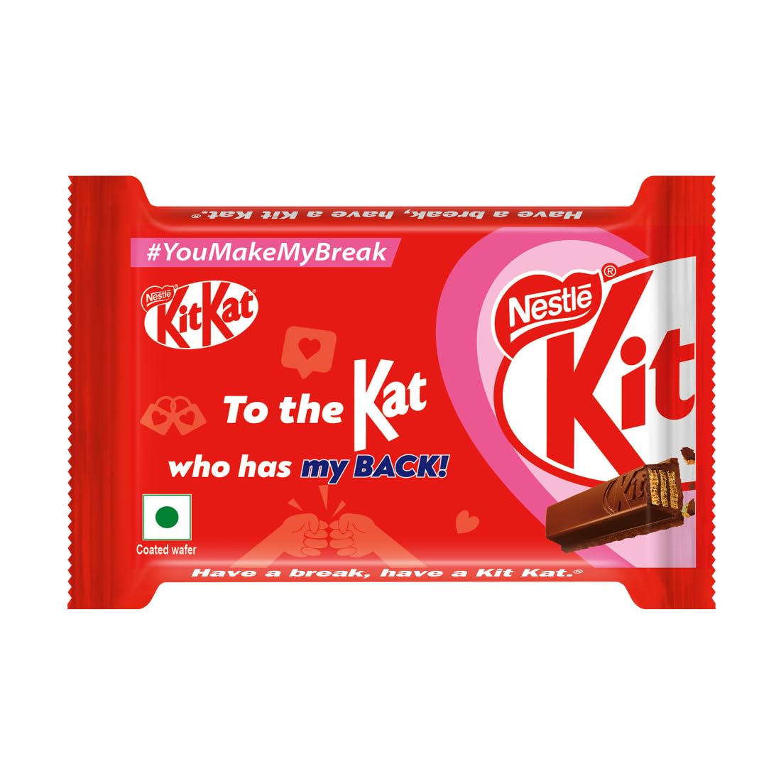 KitKat Love Break, 4 Finger, Chocolate Coated Wafer, Pack Of 21 Units x 38.5 G Each, 808.5 G – view 5