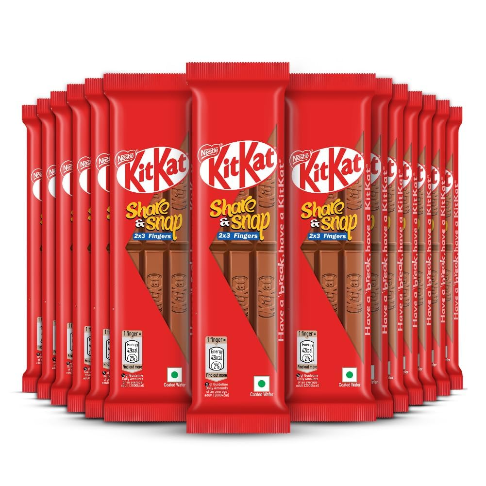 Nestle-KitKat Share & Snap 2×3 Finger-55g, 12 Units