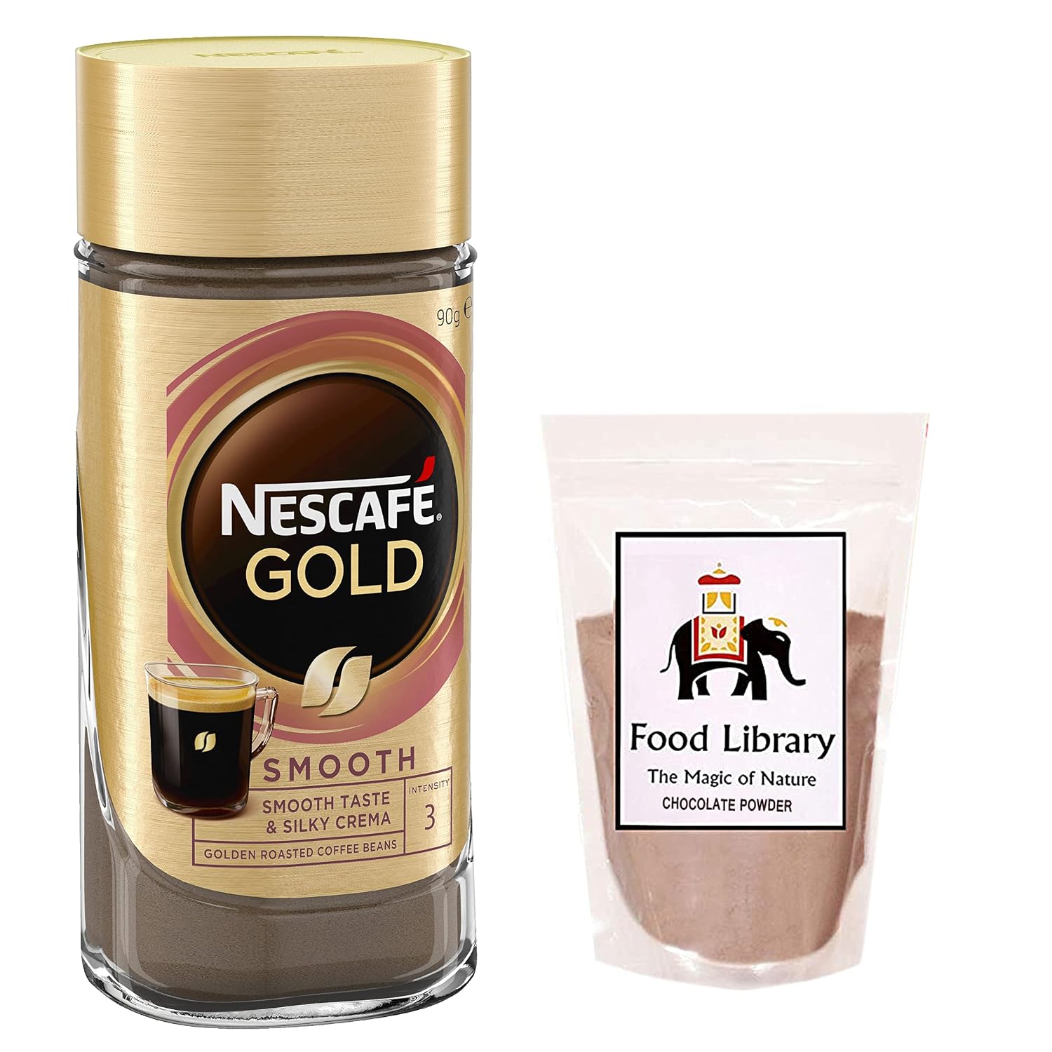 Food Library The Magic of Nature Gold Smooth Coffee Powder 100Gm Bottle – view 3