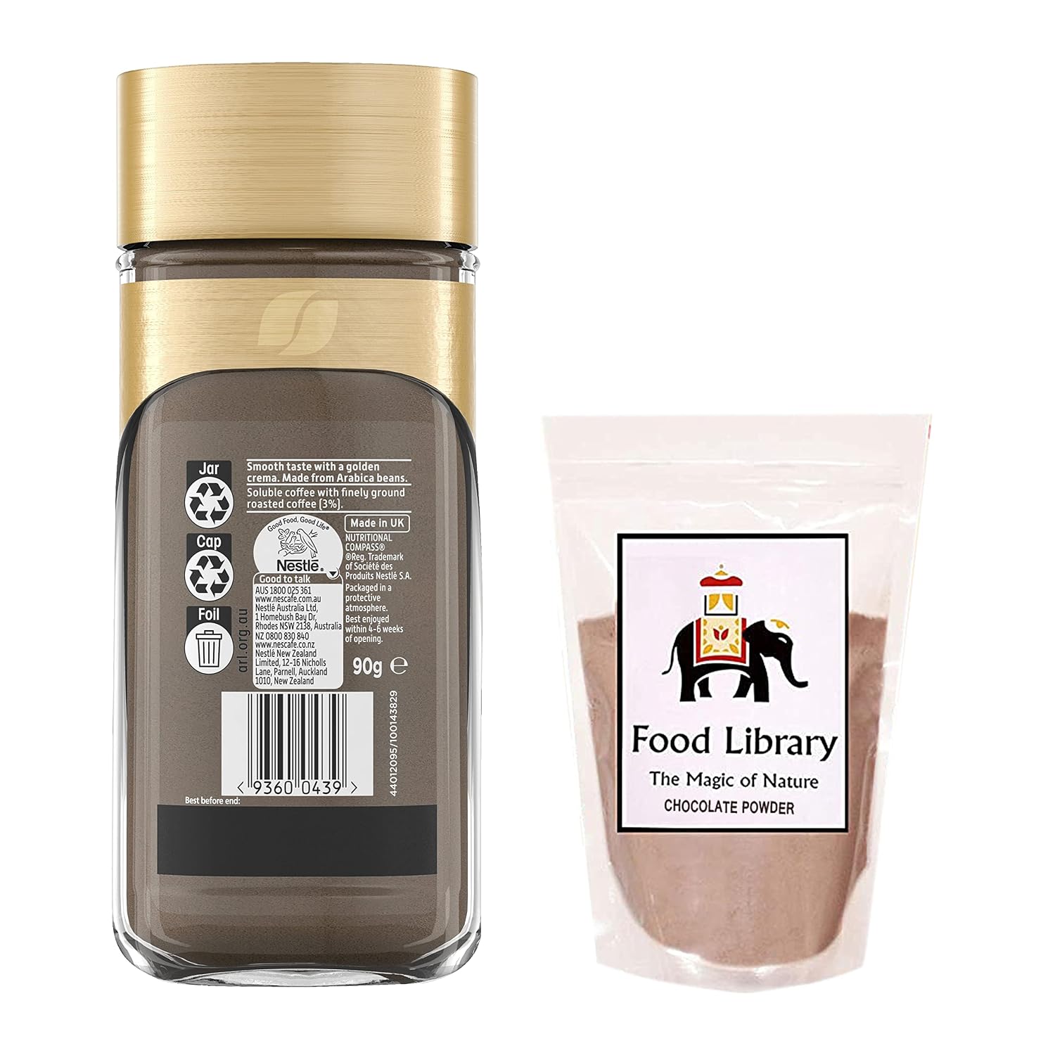 Food Library The Magic of Nature Gold Smooth Coffee Powder 100Gm Bottle – view 4