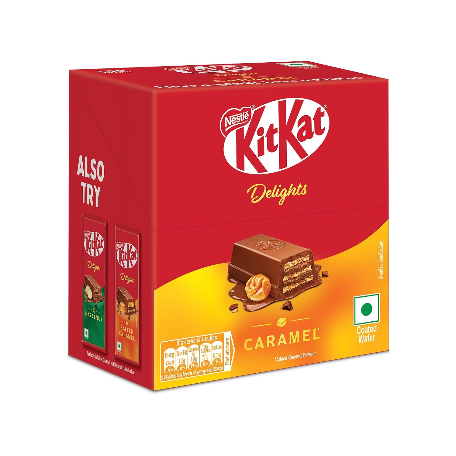 KitKat Delights Caramel, 600 g, Pack of 12